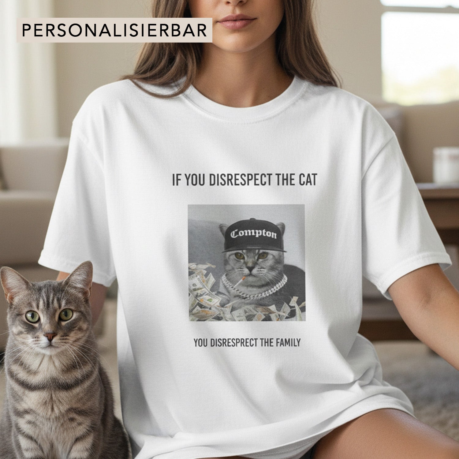 "DISRESPECT THE CAT" T-SHIRT