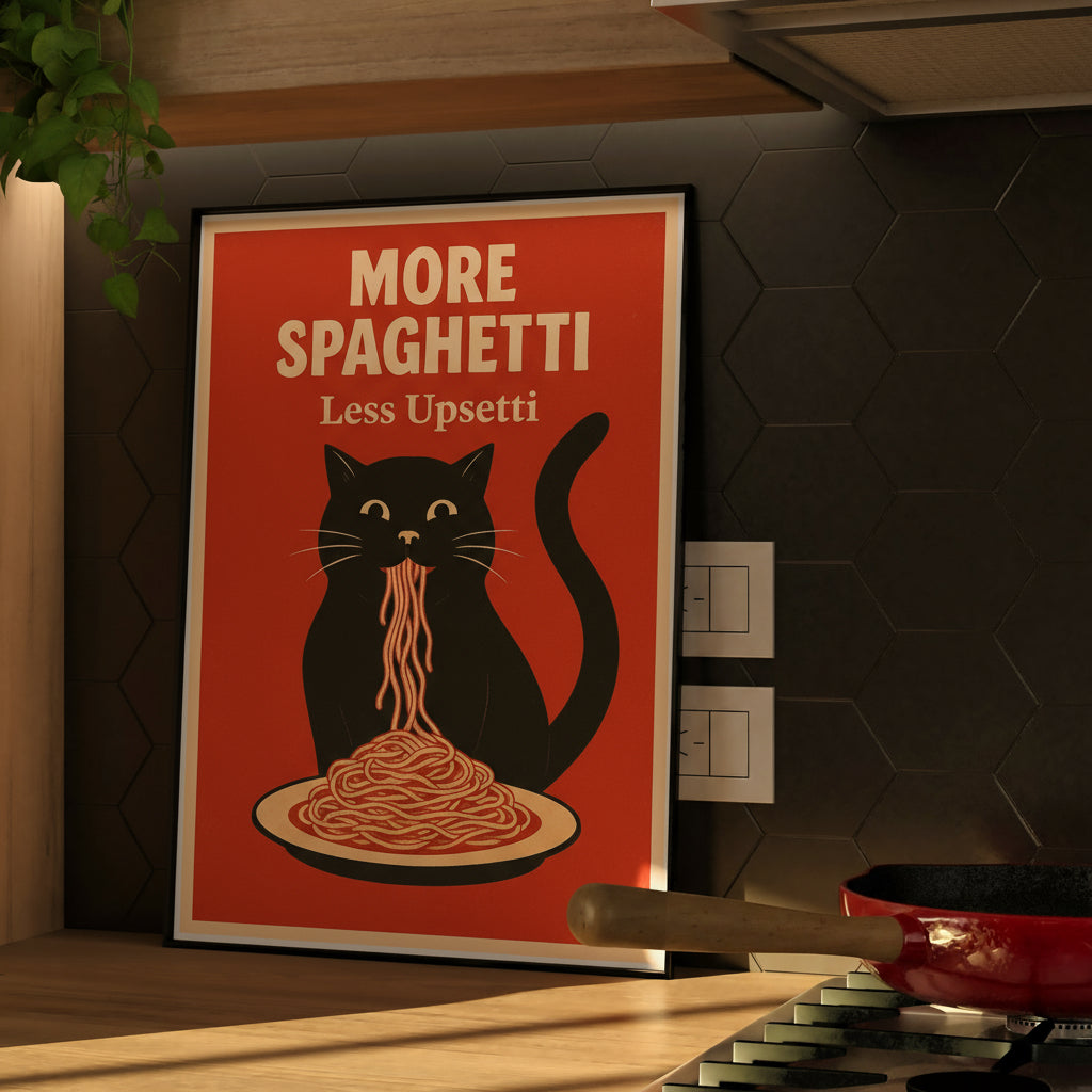 "MORE SPAGHETTI" POSTER