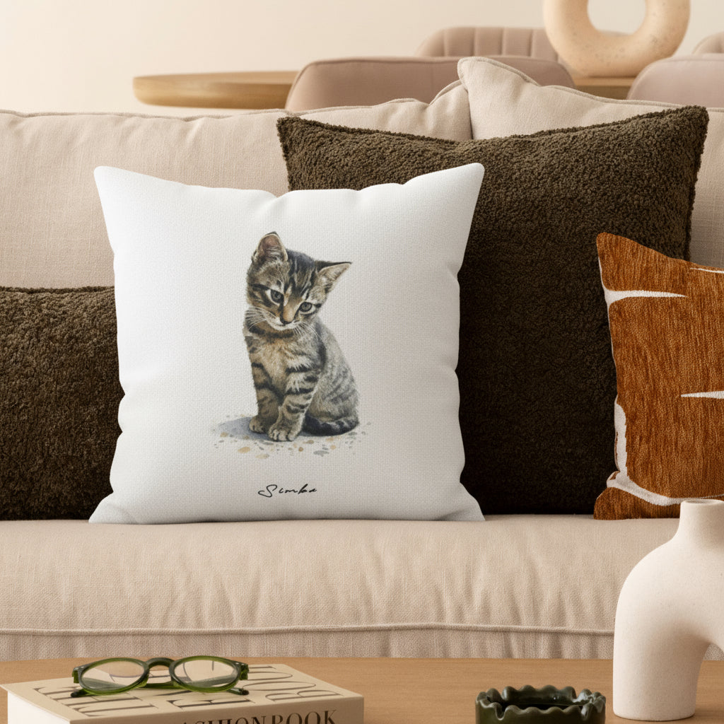 "AQUARELL PORTRAIT" KISSENBEZUG