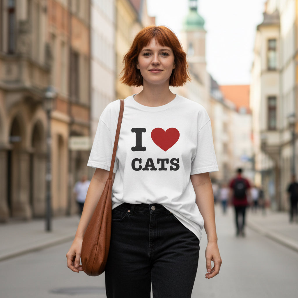 "I LOVE CATS" T-SHIRT