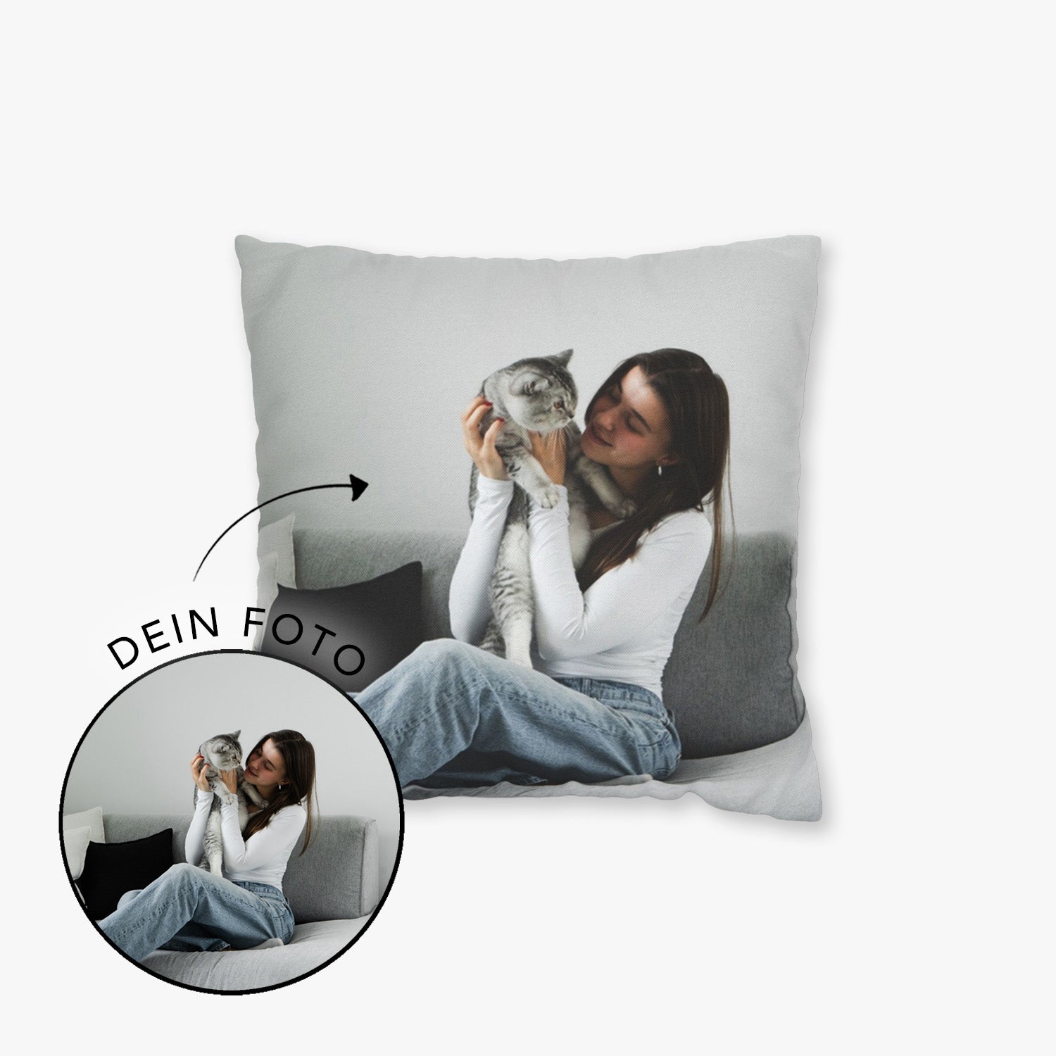 "DEIN FOTO" KISSENBEZUG