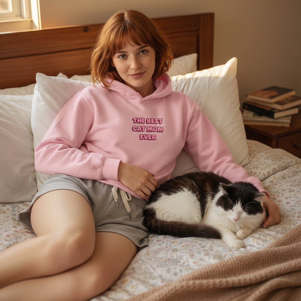 "BEST CAT MOM" HOODIE