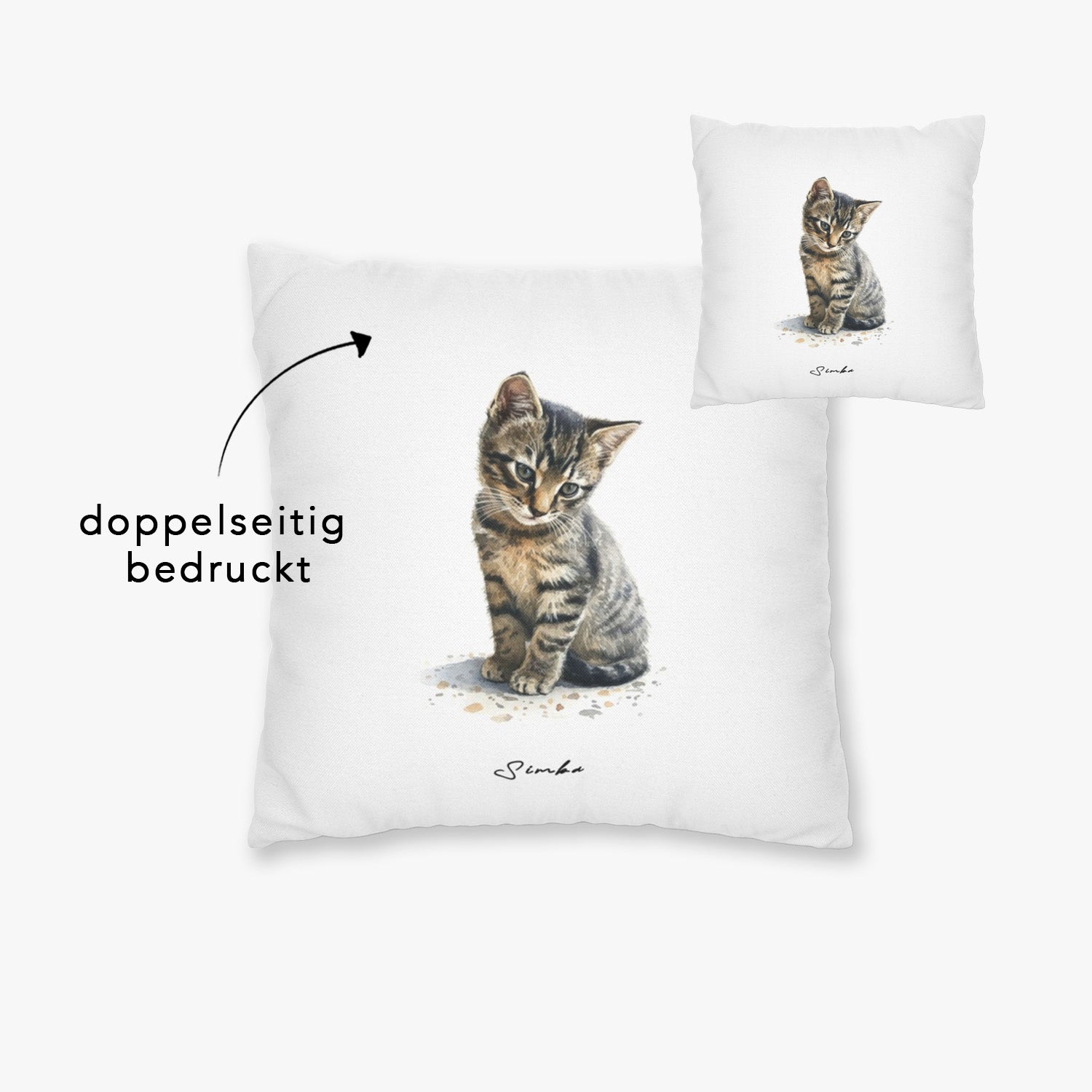 "AQUARELL PORTRAIT" KISSENBEZUG