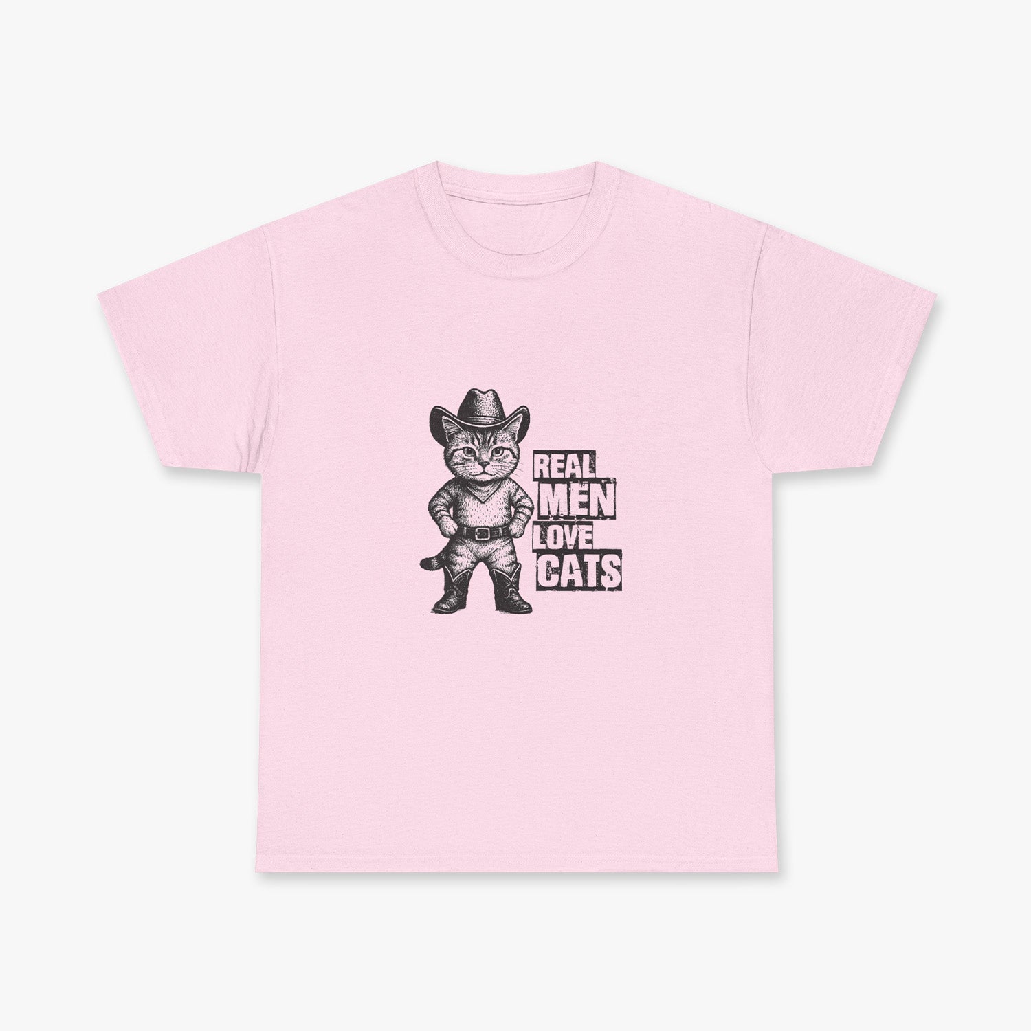 "REAL MEN LOVE CATS" T-SHIRT