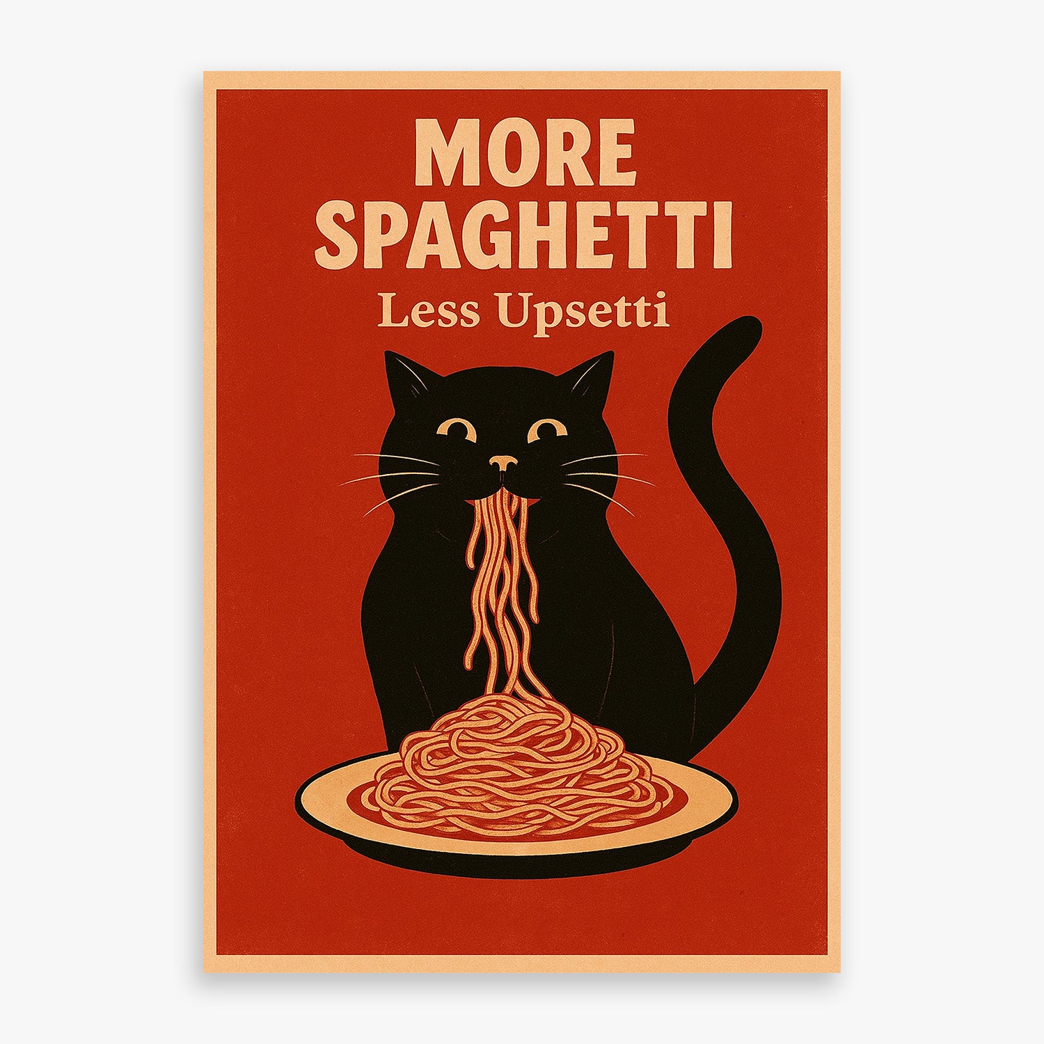 "MORE SPAGHETTI" POSTER