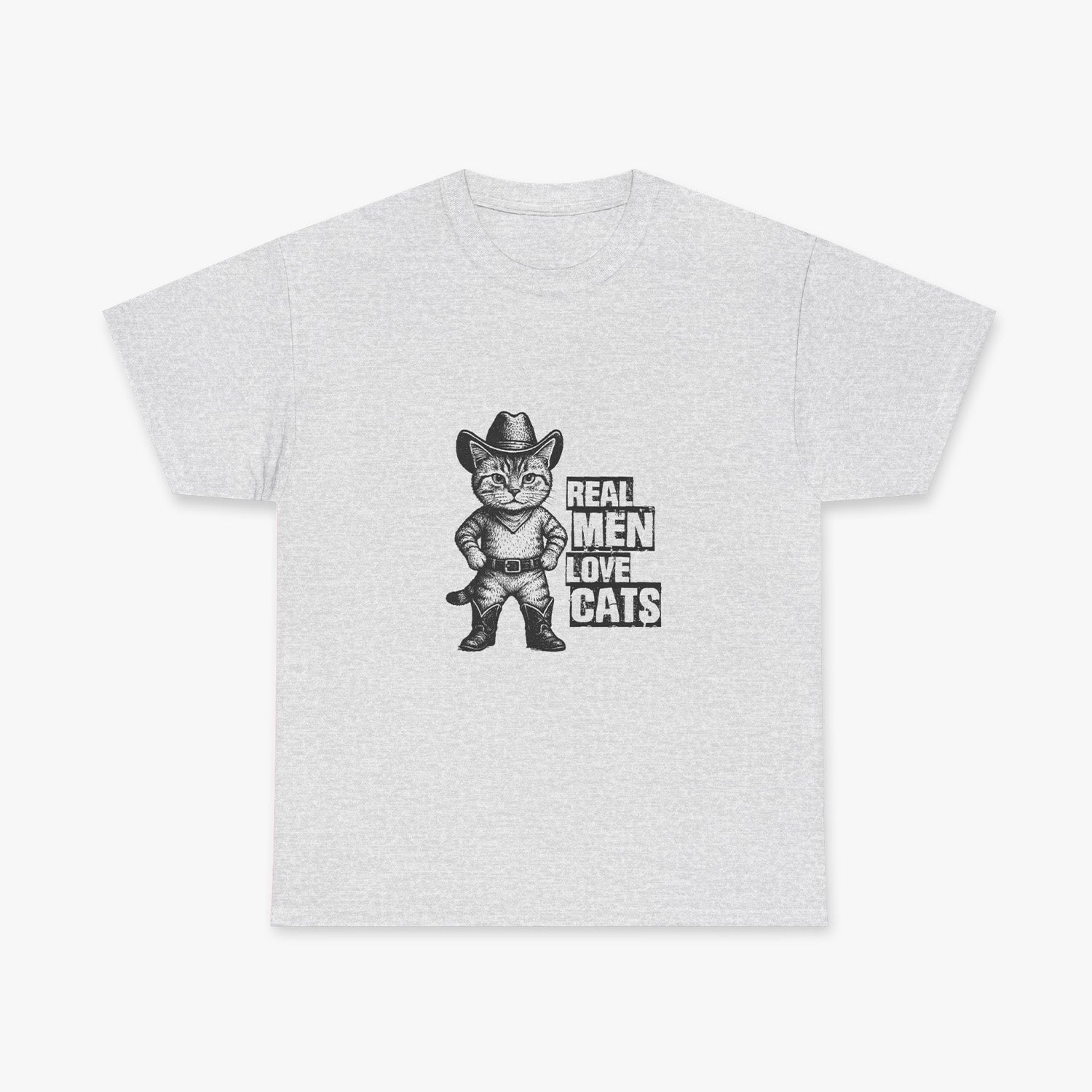 "REAL MEN LOVE CATS" T-SHIRT