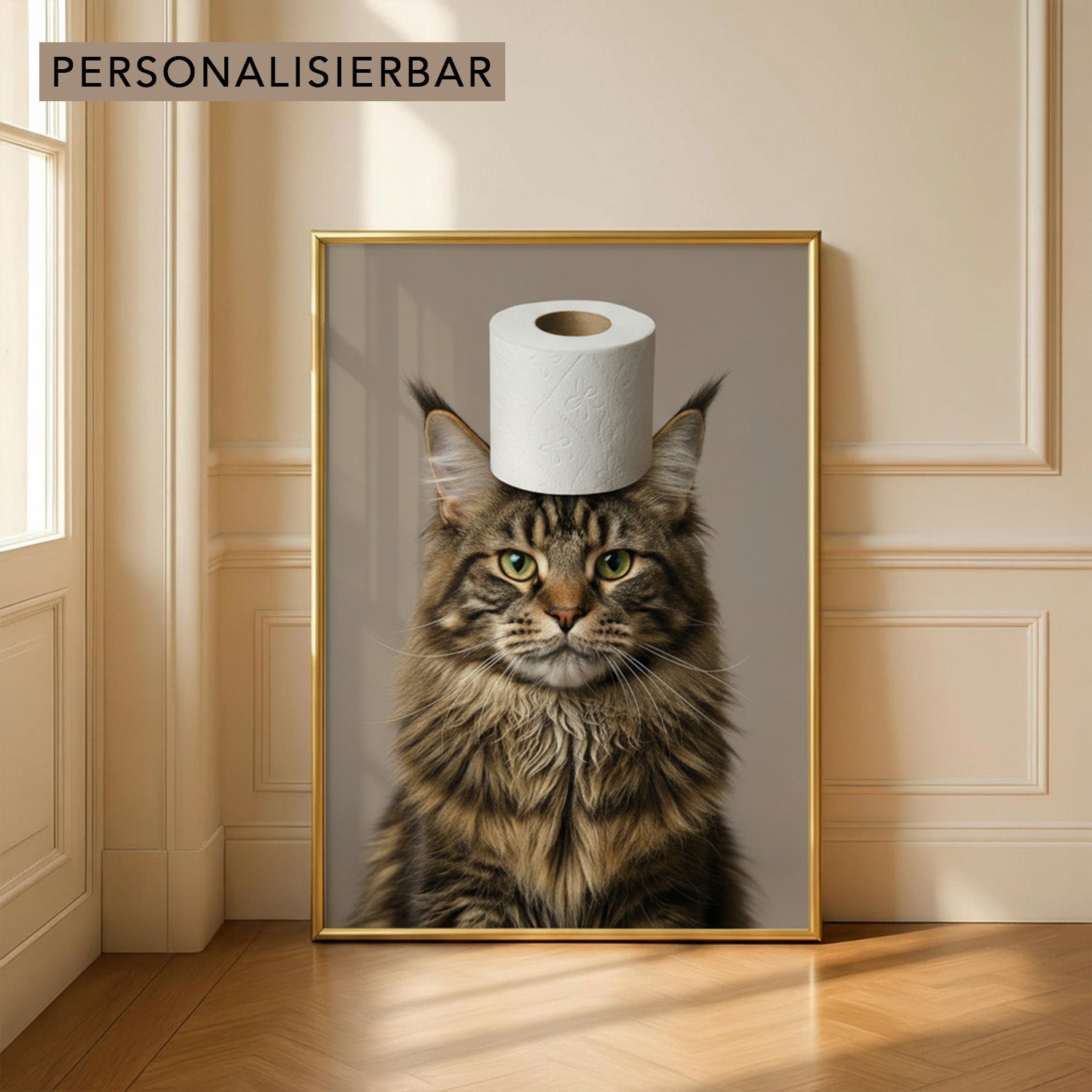 "KATZE MIT KLOPAPIER" POSTER