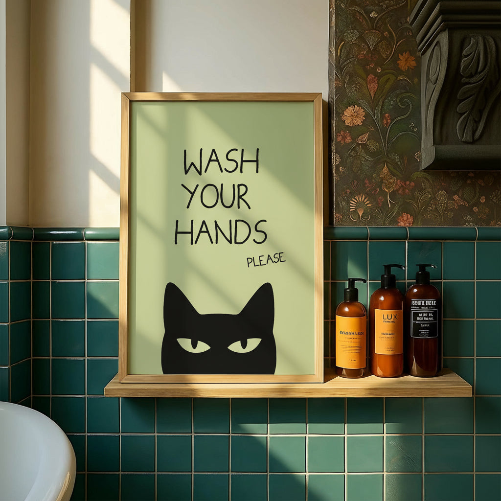 "WASH YOUR HANDS" POSTER