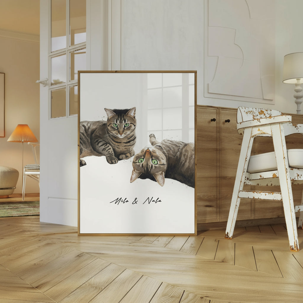 "AQUARELL PORTRAIT" POSTER