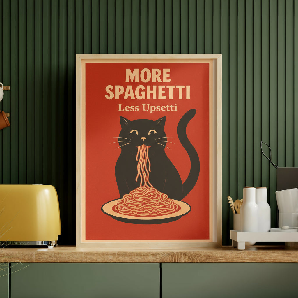 "MORE SPAGHETTI" POSTER