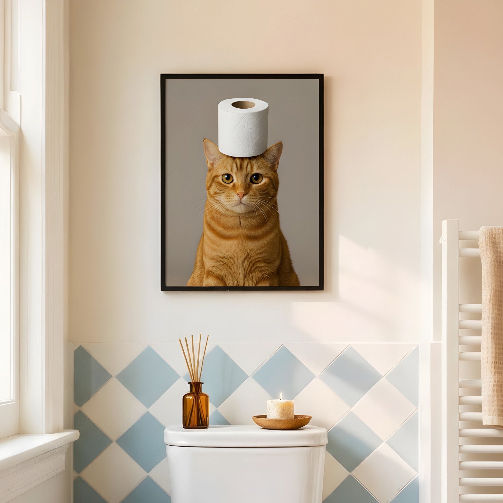 "KATZE MIT KLOPAPIER" POSTER