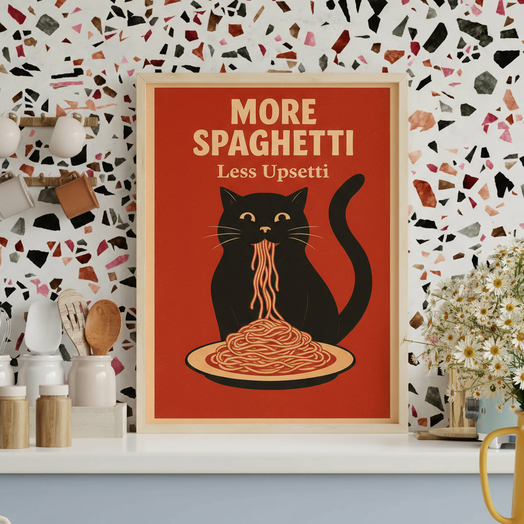 "MORE SPAGHETTI" POSTER