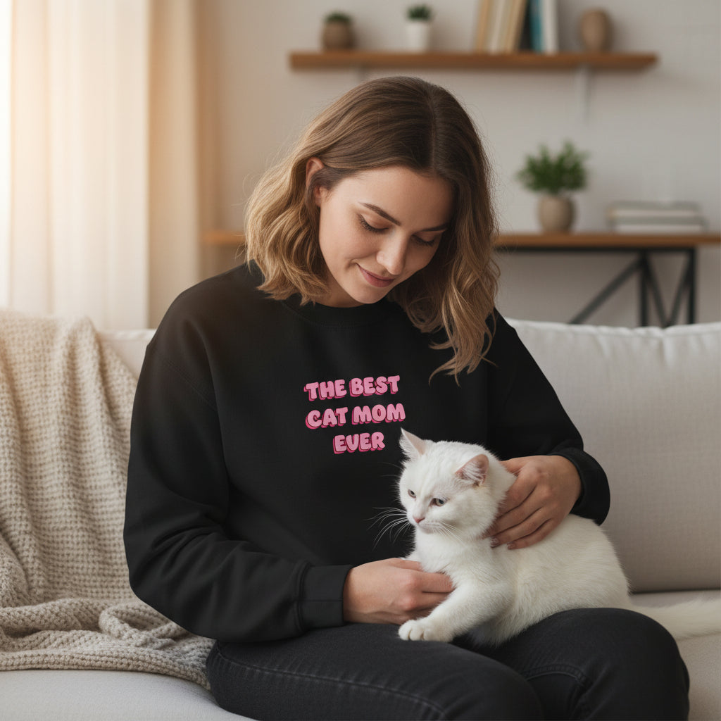 "BEST CAT MOM" SWEATSHIRT