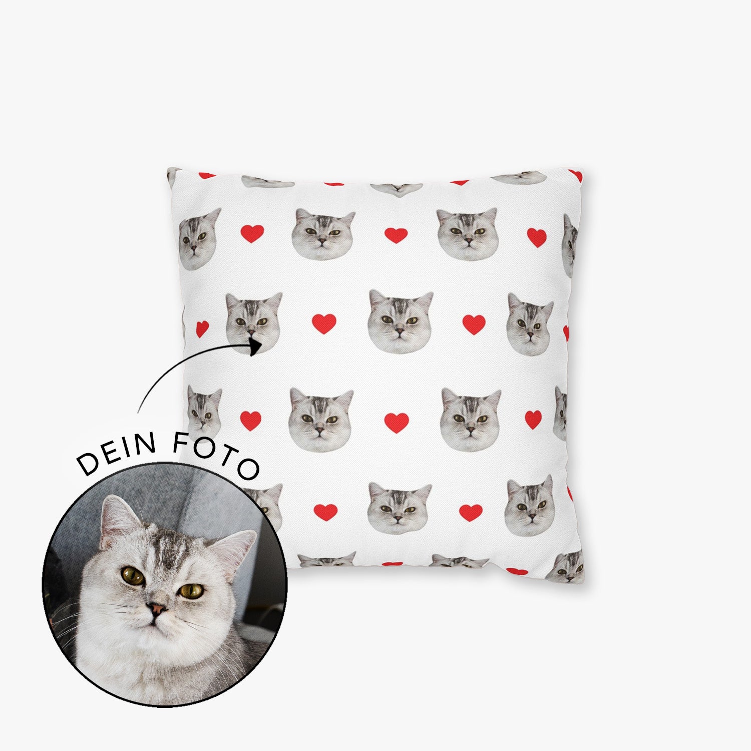 "PORTRAIT & HERZ" KISSENBEZUG