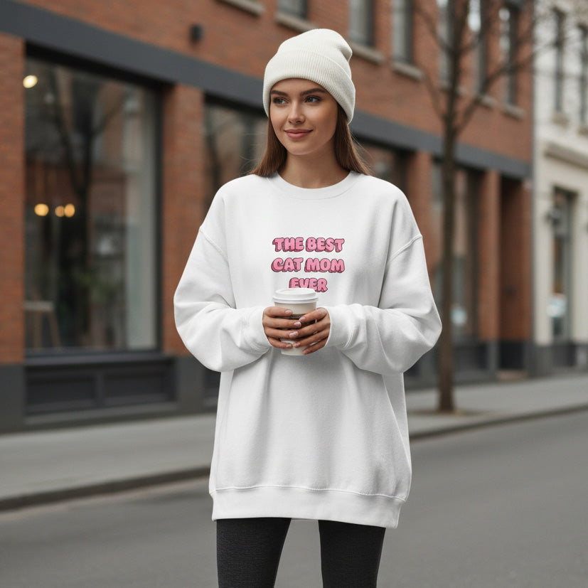 "BEST CAT MOM" SWEATSHIRT