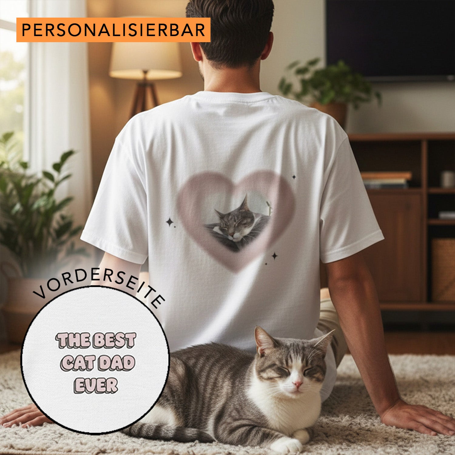 "BEST CAT DAD" T-SHIRT