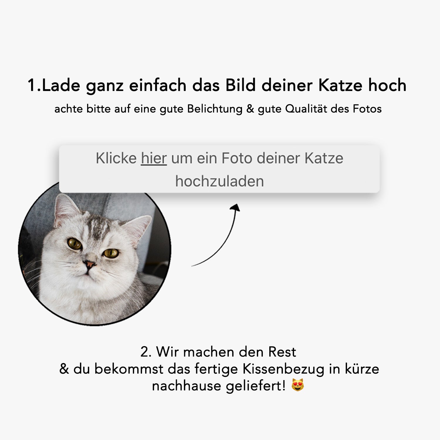 "PORTRAIT & HERZ" KISSENBEZUG